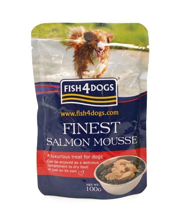 Fish4Dogs Finest Salmon Mousse Wet Dog Food 100g - 100g