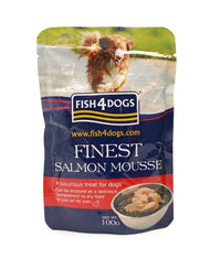 Thumbnail for Fish4Dogs Finest Salmon Mousse Wet Dog Food 100g - 100g