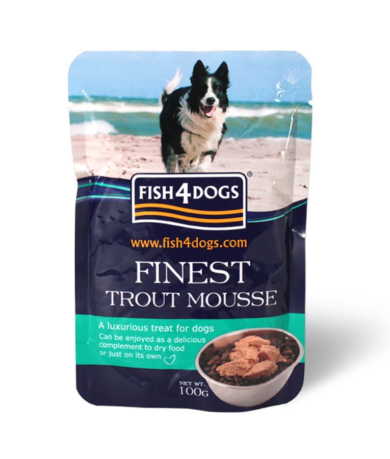 Fish4Dogs Finest Trout Mousse Wet Dog Food 100g - 100g