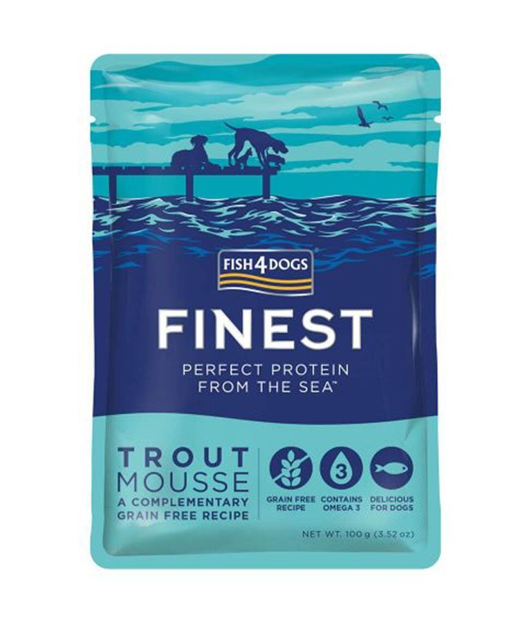 Fish4Dogs Finest Trout Mousse Wet Dog Food 100g - 100g