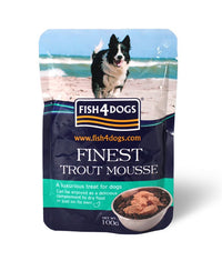 Thumbnail for Fish4Dogs Finest Trout Mousse Wet Dog Food 100g - 100g