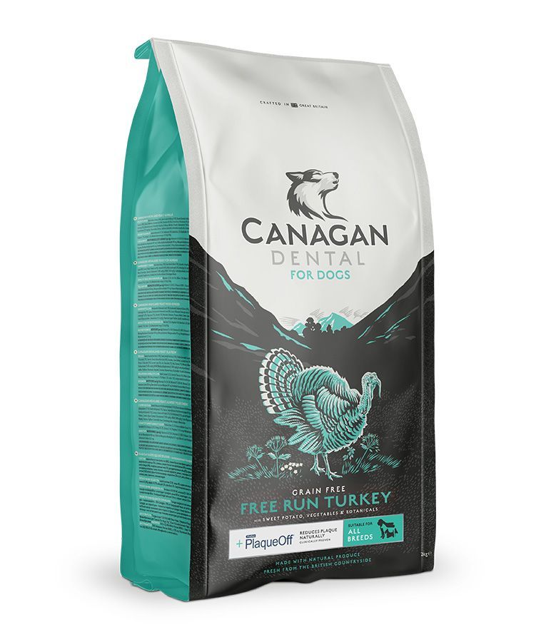 Canagan Dental Free Run Turkey Dry Dog Food - 2KG