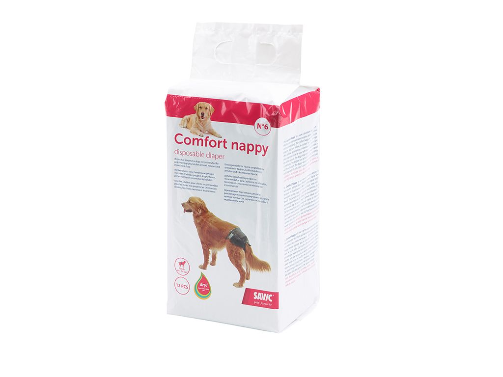 Savic Comfort Nappy Disposable Dog Diaper - SIZE 6