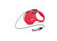 Thumbnail for Flexi New Classic Cord Retractable Dog Leash - RED X-SMALL