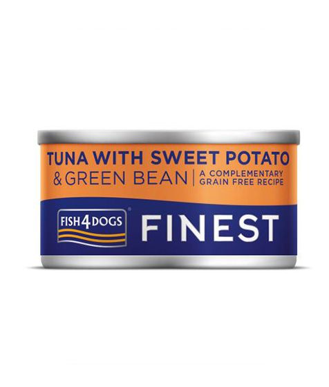 Fish4Dogs Finest Tuna with Sweet Potato & Bean Adult Wet Dog Food 85g - 85G