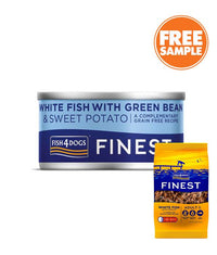 Thumbnail for Fish4Dogs Finest White Fish with Green Bean & Sweet Potato Adult Wet Dog Food 85g - 85G