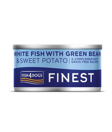 Fish4Dogs Finest White Fish with Green Bean & Sweet Potato Adult Wet Dog Food 85g - 85G