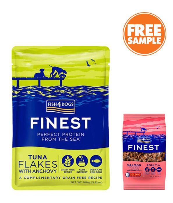 Fish4Dogs Finest Tuna Flakes with Anchovy Adult Wet Dog Food 100g - 100g