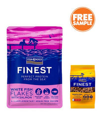 Thumbnail for Fish4Dogs Finest White Fish Flakes with Salmon Adult Wet Dog Food 100g - 100g