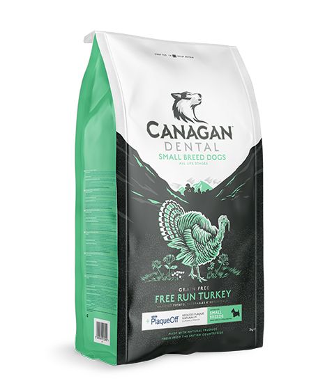 Canagan Dental Free Run Turkey Small Breed Dry Dog Food - 2KG