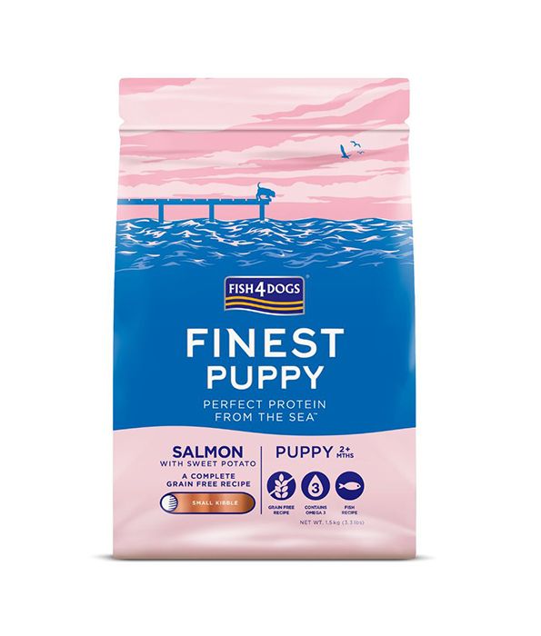 Fish4Dogs Finest Salmon Small Kibble Dry Puppy Food - 6kg