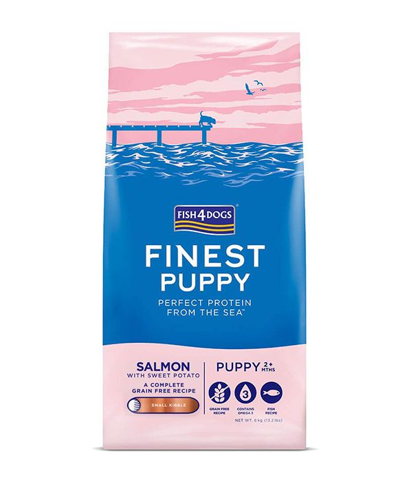 Fish4Dogs Finest Salmon Small Kibble Dry Puppy Food - 6kg
