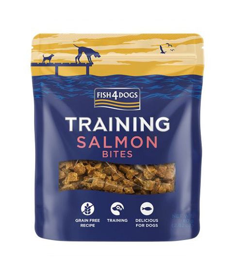 Fish4Dogs Training Salmon Bites Dog Treats 80g - 80G