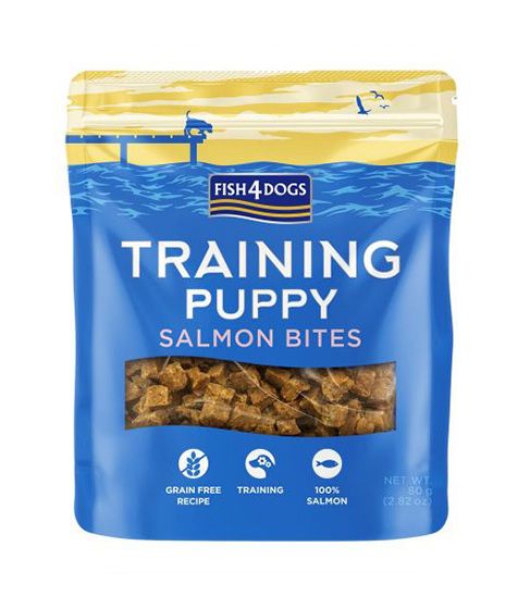 Fish4Dogs Training Salmon Bites Puppy Treats 80g - 80G