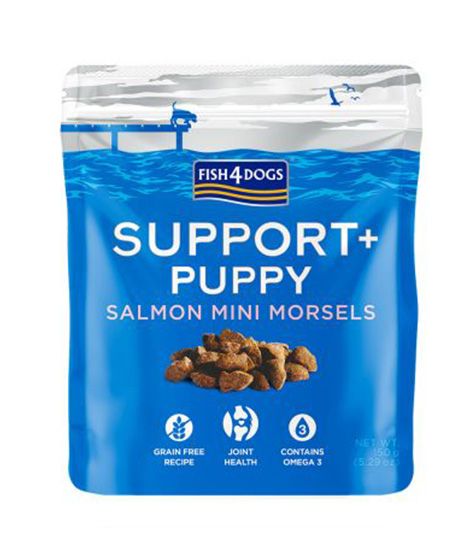 Fish4Dogs Support+ Salmon Mini Morsels Puppy Treats 150g - 150g