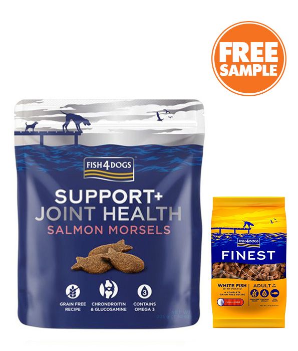 Fish4Dogs Support+ Joint Health Salmon Morsels Dog Treats 225g - 225g