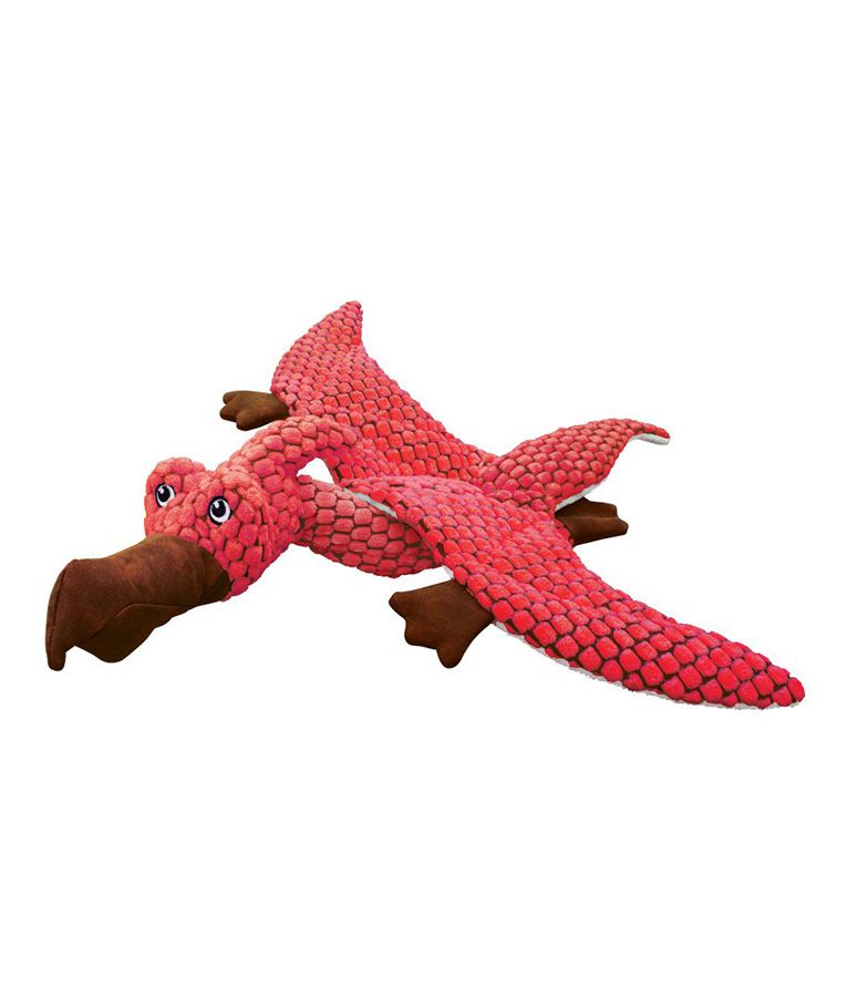 Kong Dynos Pterodactyl Coral Dog Toy - LARGE