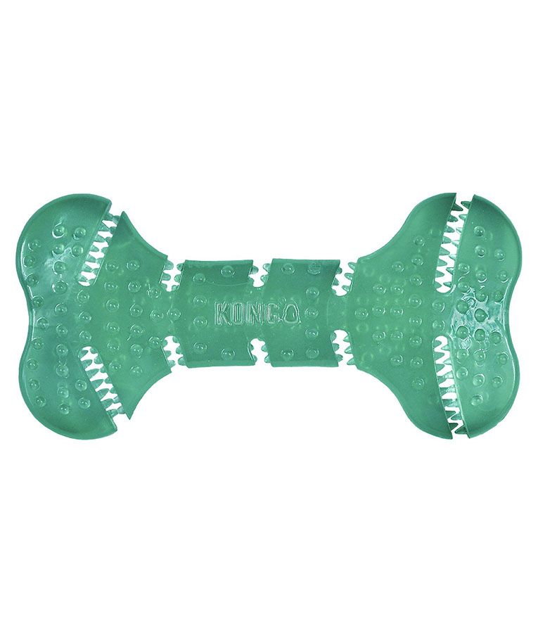 Kong Squeezz Dental Bone Dog Toy - Medium