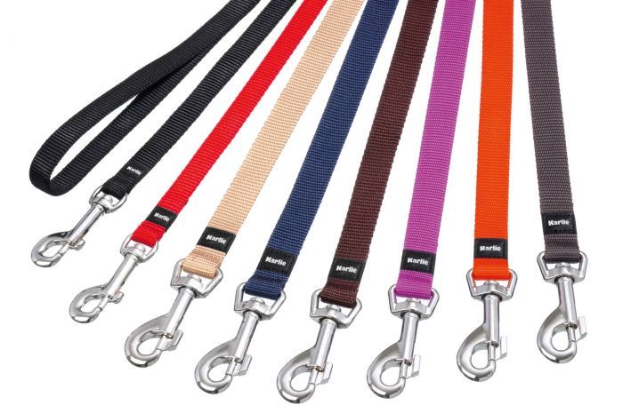 Flamingo Art Sportiv Nylon Dog Leash - BROWN 20MM