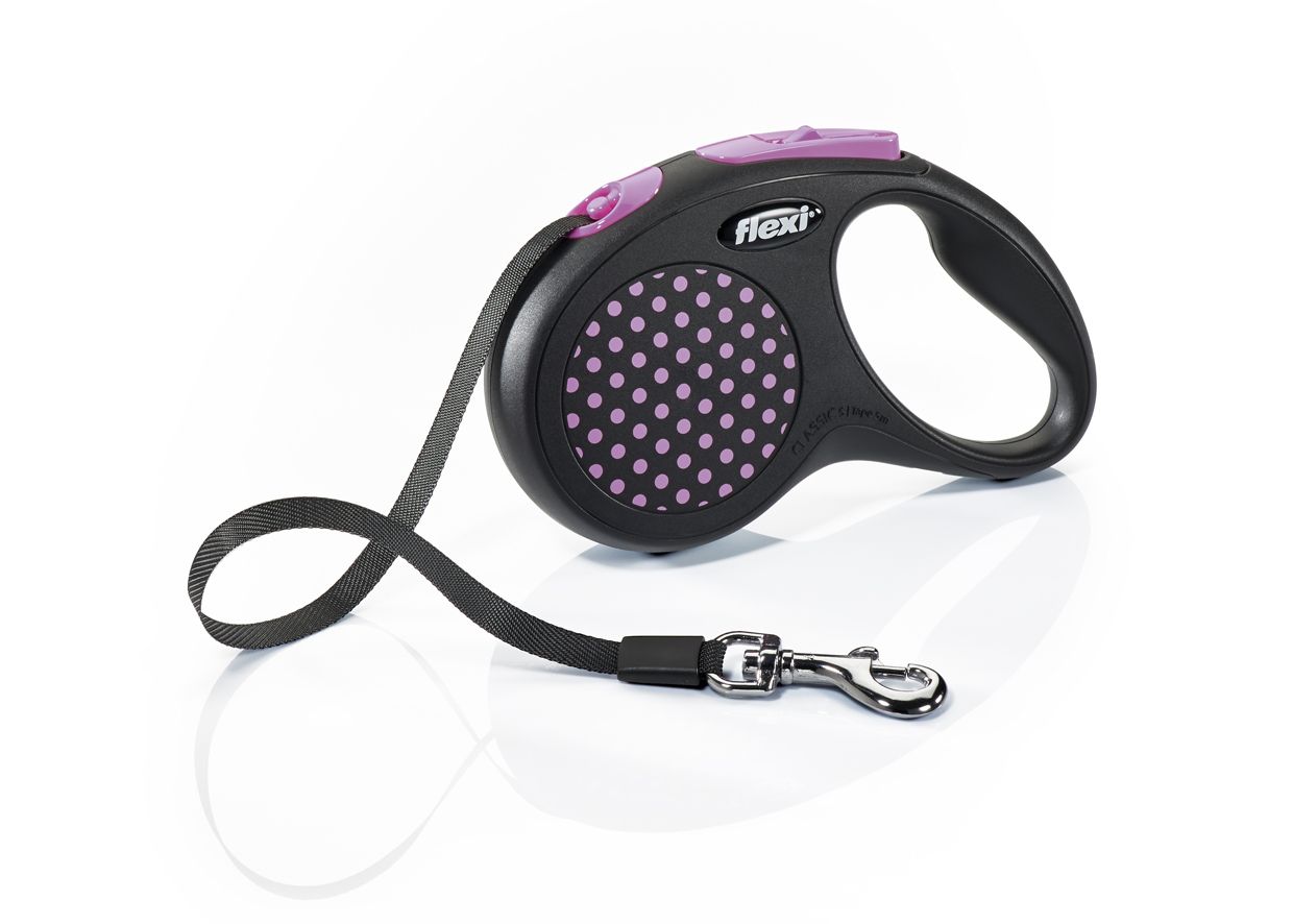 Flexi Design Tape Dog Leash - PINK LARGE