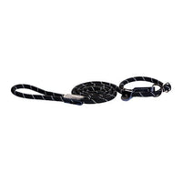 Thumbnail for Rogz Classic Rope Long Dog Leash - BLACK Large