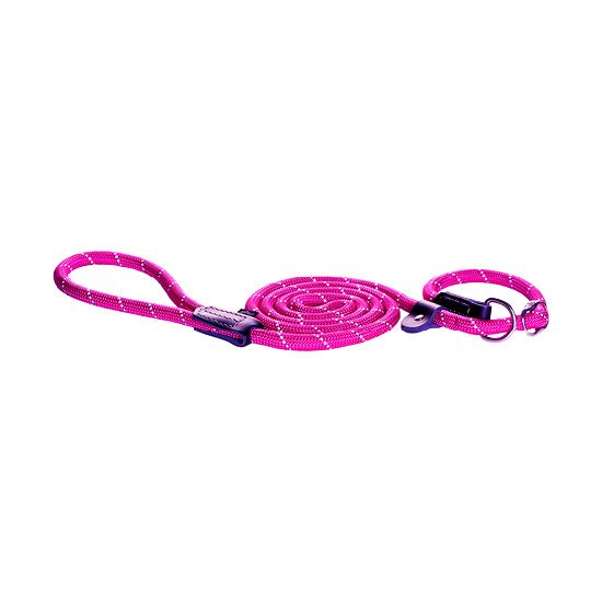 Rogz Classic Rope Long Dog Leash - Dayglo Large