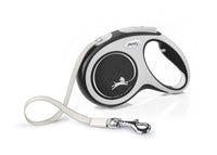 Thumbnail for Flexi New Comfort Tape Dog Leash - BLACK M/5M