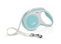 Thumbnail for Flexi New Comfort Tape Dog Leash - LIGHT BLUE S/5M