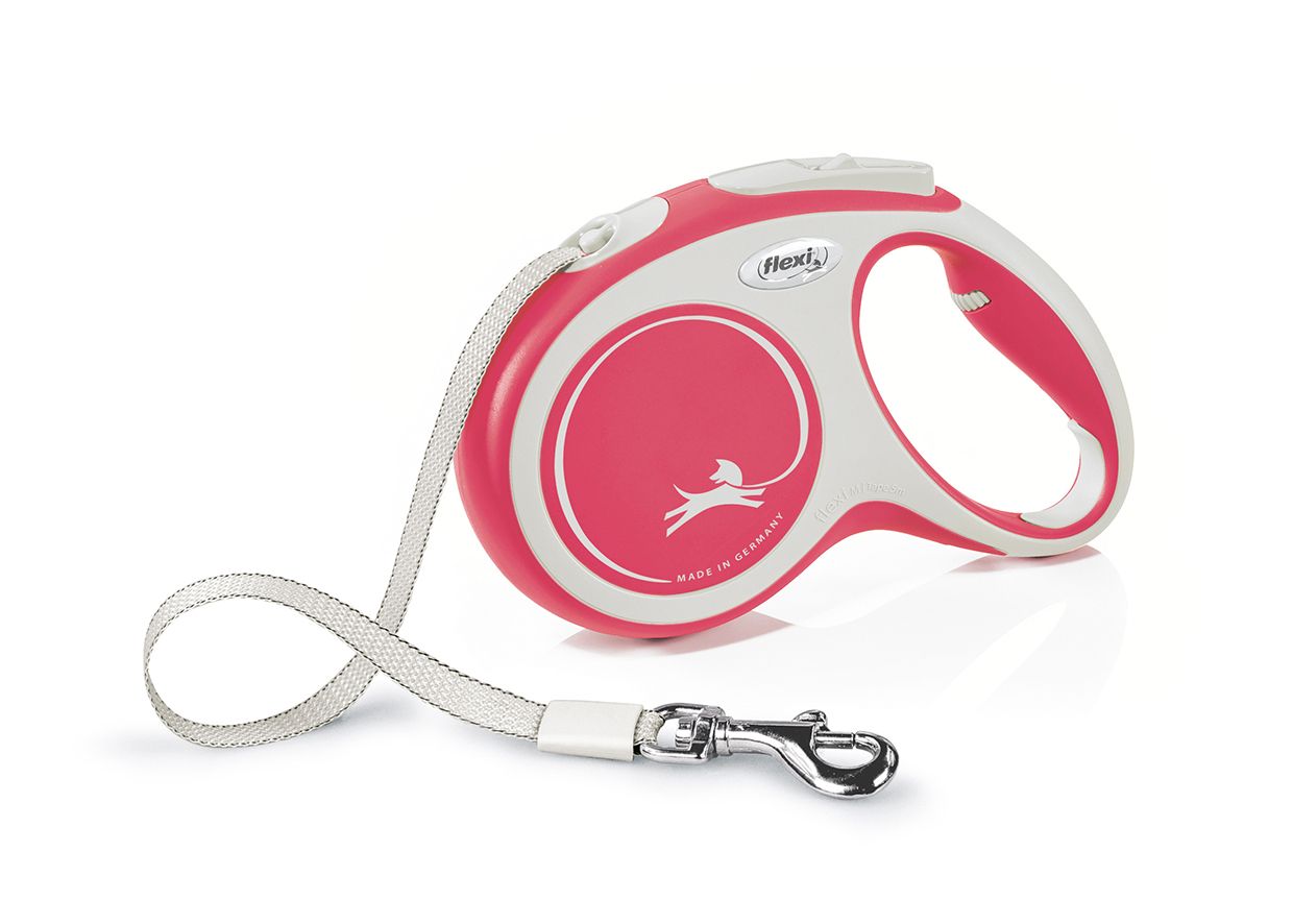 Flexi New Comfort Tape Dog Leash - RED L/8M