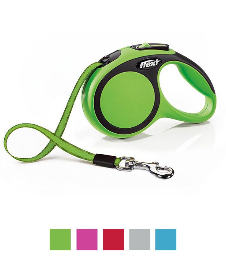Flexi New Comfort Tape Dog Leash - BLACK L/8M