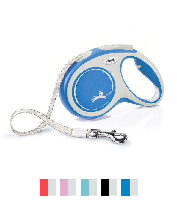 Flexi New Comfort Tape Dog Leash - LIGHT BLUE S/5M