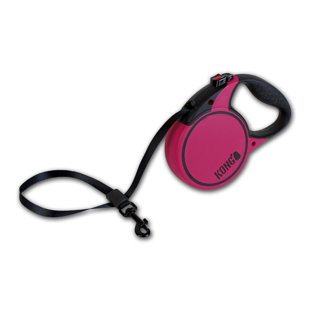 Kong Retractable Terrain Dog Leash - PINK LARGE