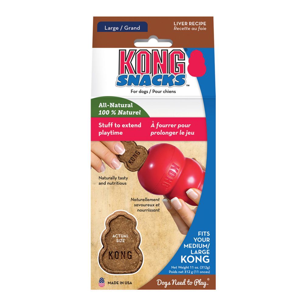 Kong Snacks Liver Recipe Dog Treats - L
