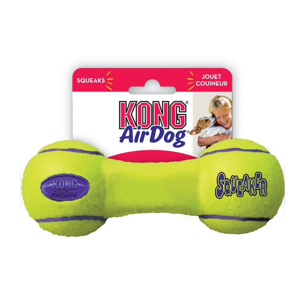 Kong AirDog Squeaker Dumbbell Dog Toy  - S