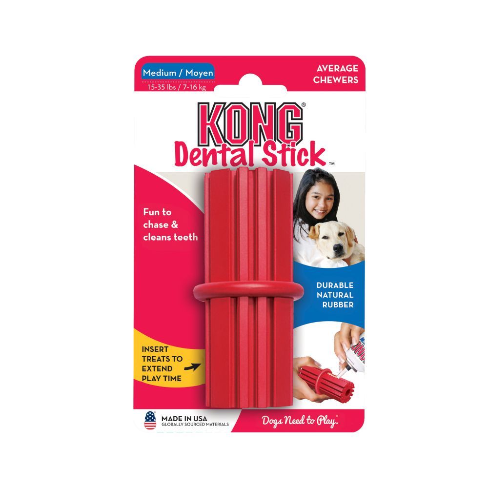 Kong Dental Stick Dog Toy - M