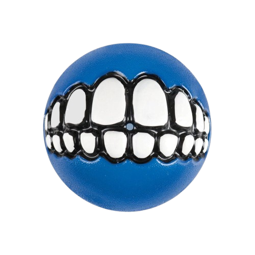 Rogz Grinz Ball Dog Toy - BLUE S