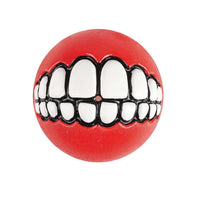 Rogz Grinz Ball Dog Toy - RED S