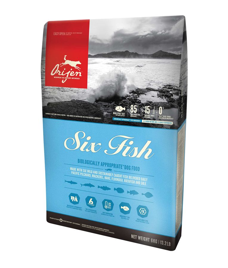 Orijen Six Fish Dry Dog Food - 6KG