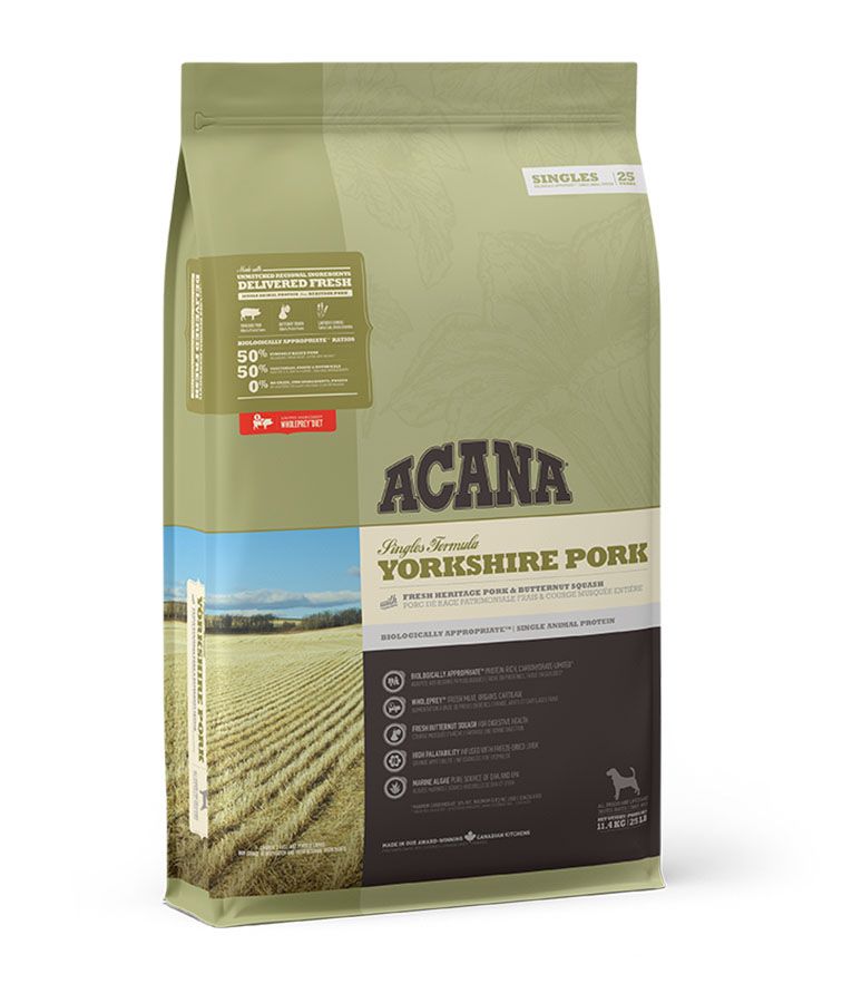 Acana Singles Formula Yorkshire Pork Dry Dog Food - 2kg