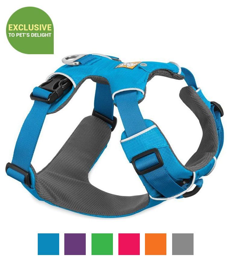Ruffwear Front Range Padded Dog Harness - HUCKLEBERRY BLUE Medium