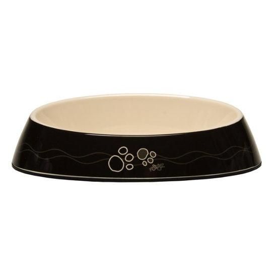 Rogz Fishcake Black Paws Cat Bowl - BLACK PAWS 200ML