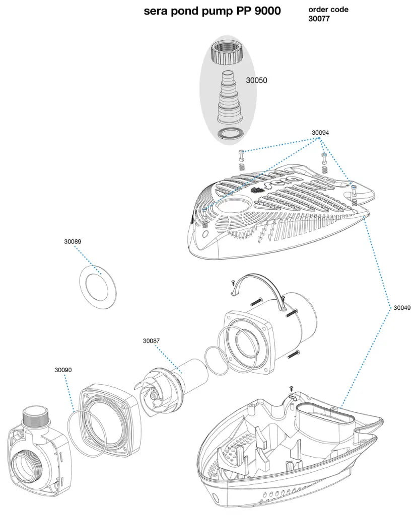 Sera Pond Pump[Model - PP9000]