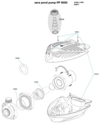 Sera Pond Pump[Model - PP9000]