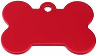ID Tag Bone Small Anodized Aluminum - Black