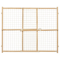 Thumbnail for Wood and Wire Mesh Pet Gate - 24 inch