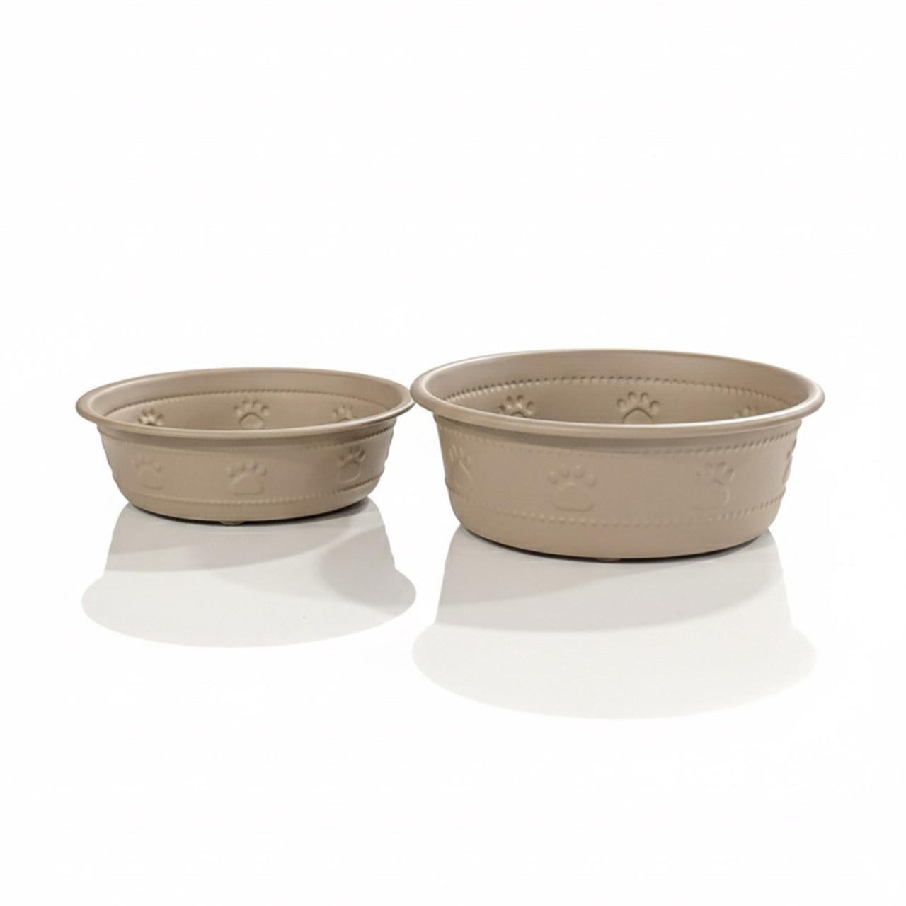 Premium Bowl Paw Embossed – Brown - 260 ML