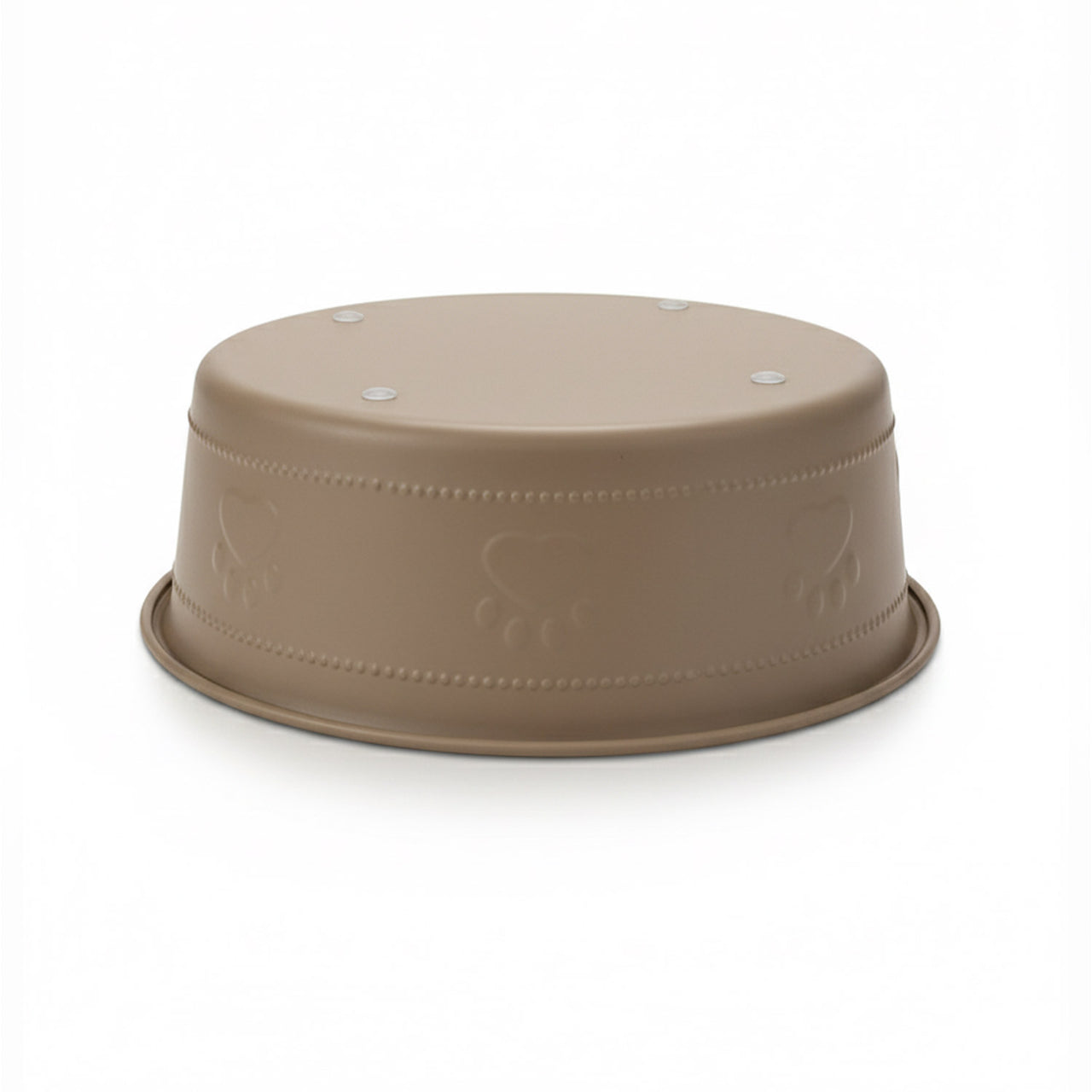 Premium Bowl Paw Embossed – Brown - 950 ML