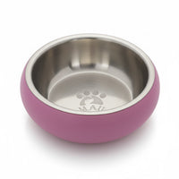Double Wall Bowl Belly with Non-Slip Base - 360 ml - pink