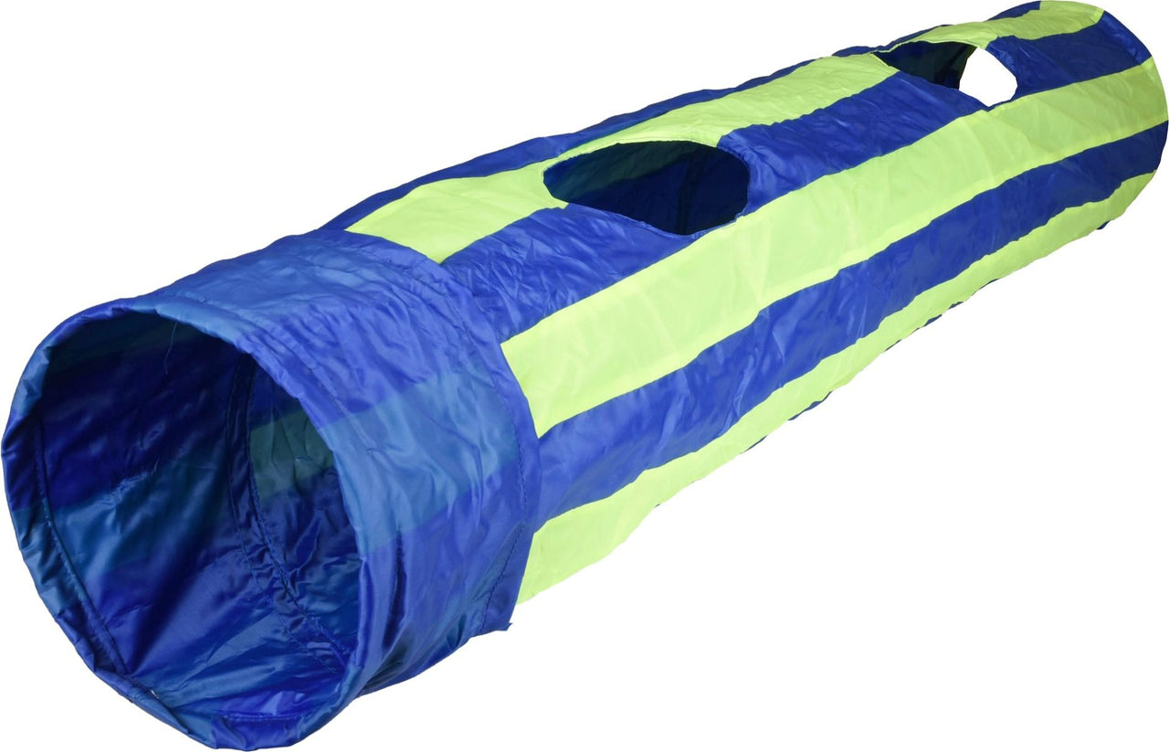 Flamingo Feline Tunnel with Ball Blue & Green Cat Toy -