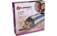 Thumbnail for Flamingo Feline Tunnel with Ball Blue & Green Cat Toy -